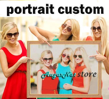 

diy custom photo diamond painting full drill customize portrait wall art 5d diamont crystal picture diamand dots drawing craft