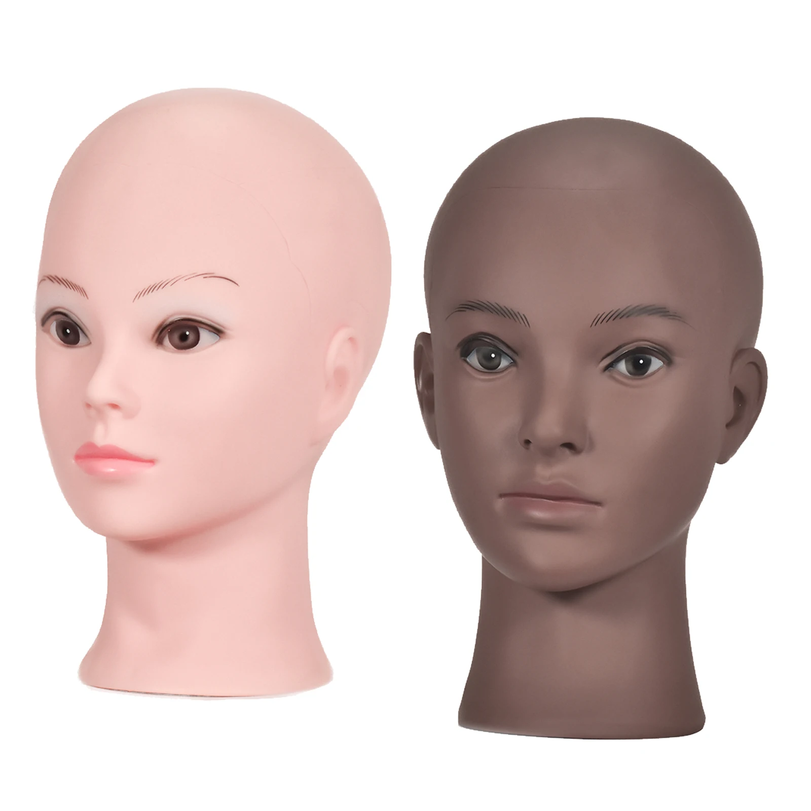 New Female Bald Mannequin Head Manikin Wig Stand Cosmetology Practice Training Manikin Head For Hair Styling Wigs Making
