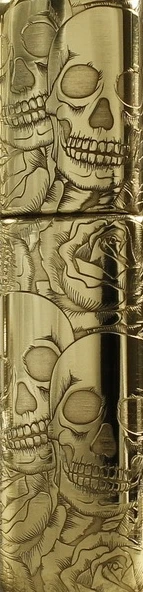 Латунная Зажигалка MJL в виде черепа и розы|Аксессуары для сигарет| |