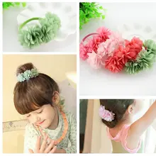 Детская повязка с цветком в Корейском стиле; головной убор для девочек; аксессуары для волос