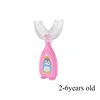 Brosse à dents en forme de U pour enfants, en Silicone, nettoyage à 360 °, soins buccaux, santé, beauté, doux