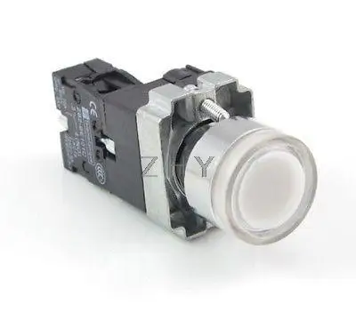 

1 N/O XB2BW31M1C Momentary Blue Flush Pushbutton With 220VAC Pilot Light Lamp