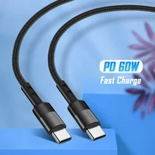 60w usb tipo c para usb tipo c pd cabo do telefone móvel usbc tipo c carga rápida dados cabel typec carregador rápido kabel para samsung s20