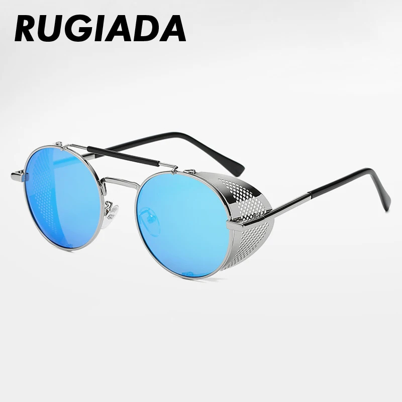 RUGIADA бренд 2019 новый роскошный металлический стимпанк Стиль Солнцезащитные очки
