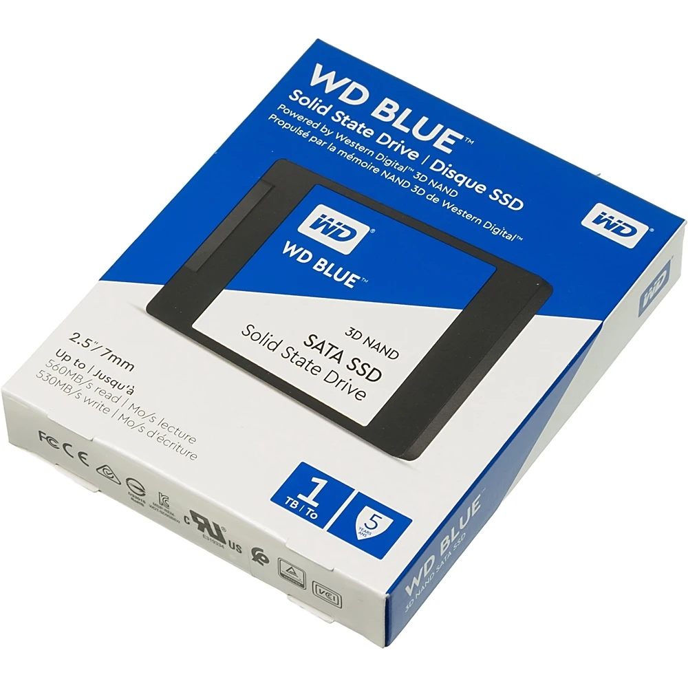 Накопитель SSD WD Original SATA III 1Tb WDS100T2B0A Blue 2.5"