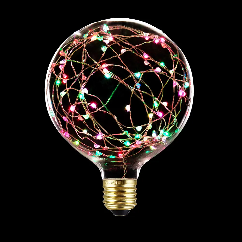 E27 G95 1.6W Vintage Edison Bulb Starry 50-LED Lamp Starry Style Bar Light