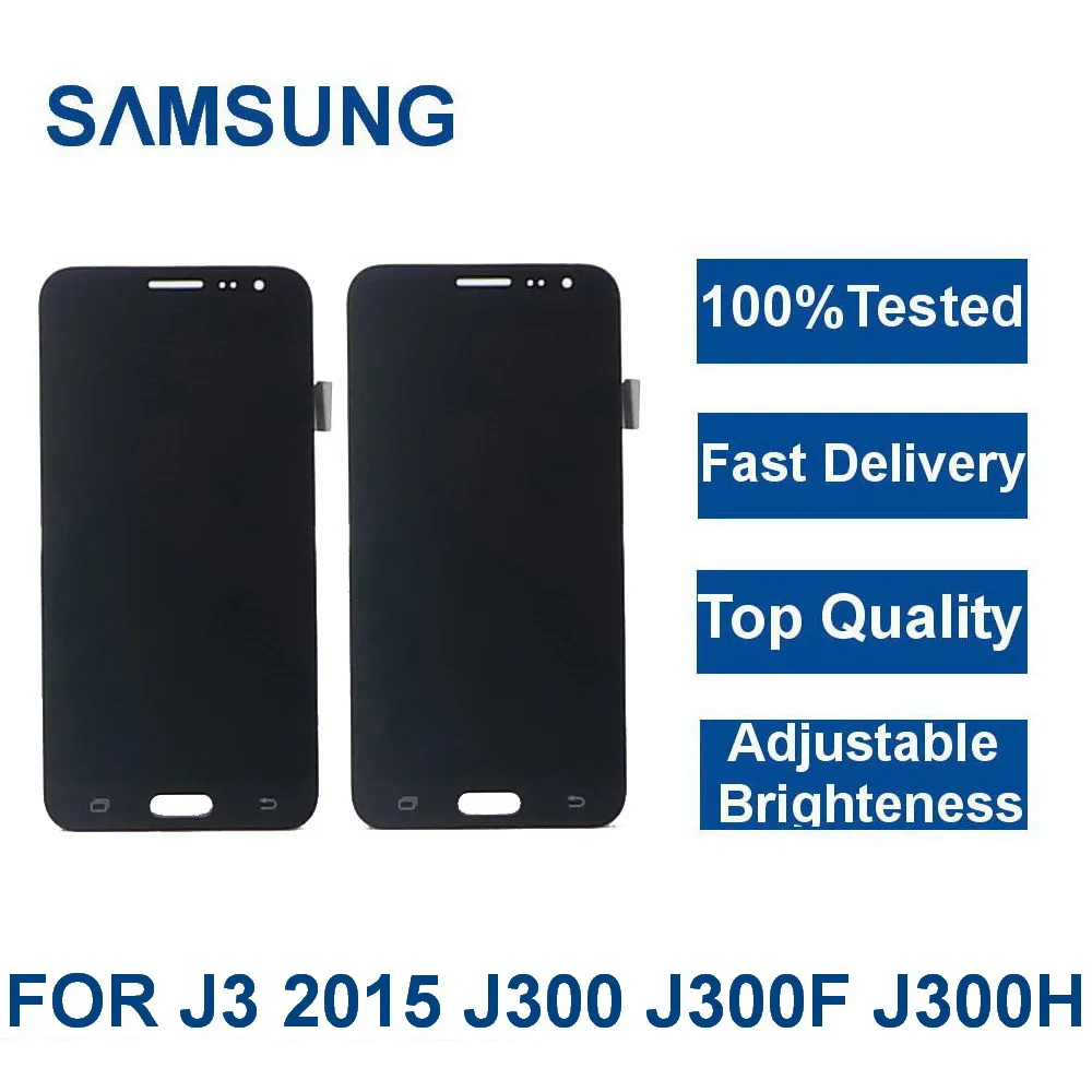 

100%Tested For Samsung Galaxy J3 DE 2016 J320 J320F J320H Phones LCD Display Touch Screen Digitizer Assembly+adjust brightness
