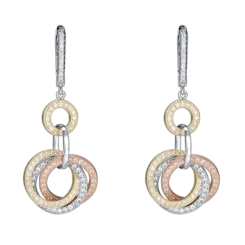 

Fahmi 2020 New Popular 100% 925 Sterling Silver Gold Earrings5-13 High Quality Original Jewellery For Women Party Wedding Gift