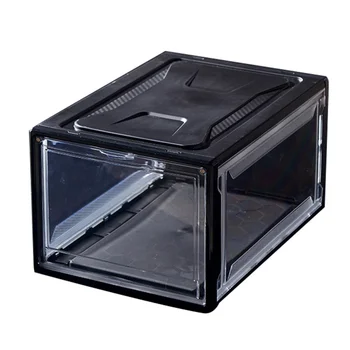 

1PC Transparent Plastic Shoe Box Dust Proof Shoes Box Sneakers Storage Container Sports Shoes Storage Box for Dorm Car Store Hom