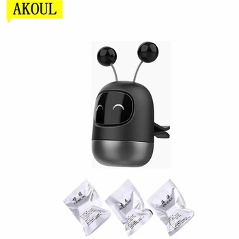 

Car air freshener Cute robot solid aromatherapy oil Car air outlet aromatherapy clip car perfume