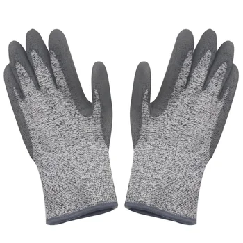

1 Pair PU Cut Resistant Gloves Anti-Static Level 5 Hands Protection Covers Kitchen Gloves for DIY Cutting Cooking Gardening (Gre
