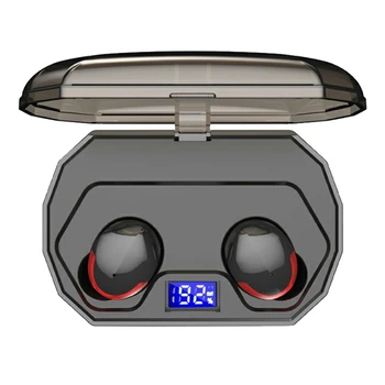 

Tws 5.0 Wireless Bluetooth Earphone Press Control Ipx7 Waterproof Auto Turn On Fast Pairing Earbuds Charger Box For Phone