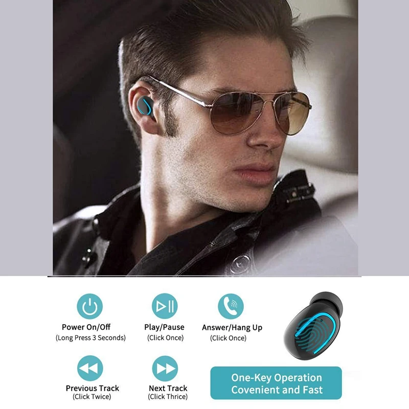 ABKT-Q67 5,0 Bluetooth наушники с выдвижным двойным микрофоном беспроводные наушники с громкой связью водонепроницаемые спортивные наушники цифровые D