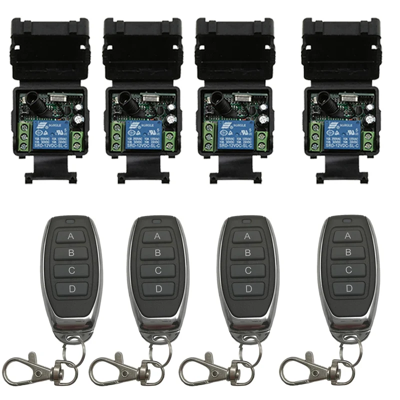 DC12V 24V 1CH 1 CH 10A радио управление ler RF беспроводное реле дистанционное переключатель