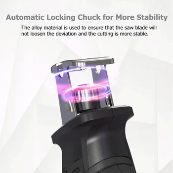 

Reciprocating Saw Multifunction Portable Rechargeable Electric Saw for Woodworking Metal Ceramic Plastic Garden Power ToolsTP899