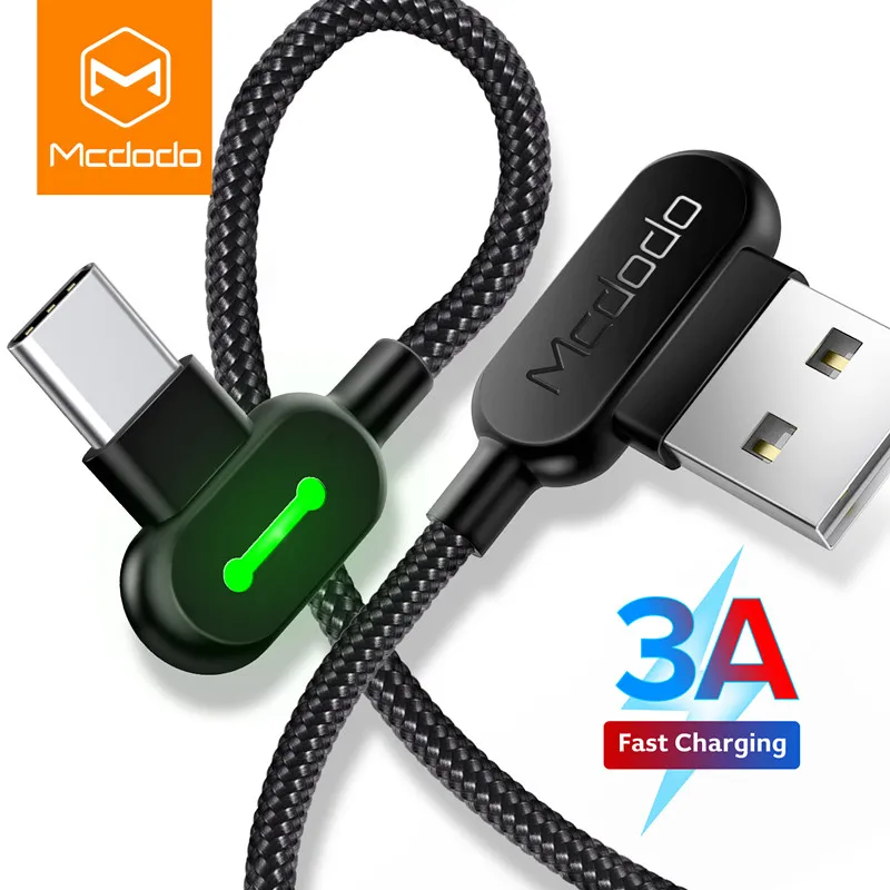 Зарядный кабель MCDODO USB Type C с поддержкой быстрой зарядки|Кабели для мобильных