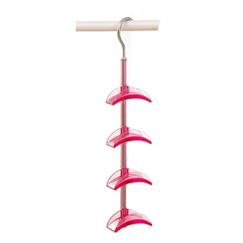 

Hanging Handbag Closet Organizer Purse Storage Hanger with 4 Hooks Hat Bag Strap Belt Clothes Rack Wardrobe Organizer Buckle