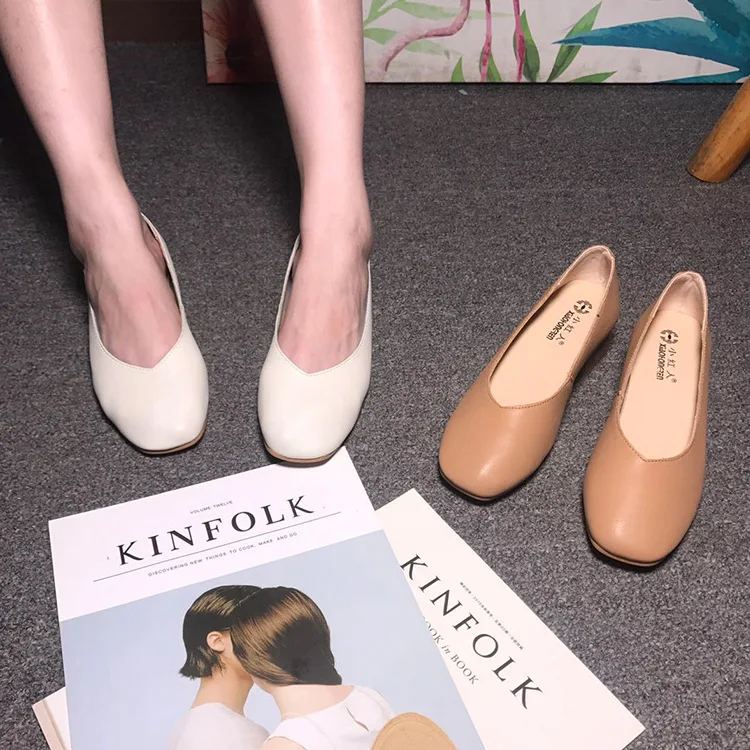 

Spring And Autumn Shoes Women's 2018 New Style Korean-style Slip-on Women's Summer Mary Jane Flat Keel Thin Shoes Soft Leather L