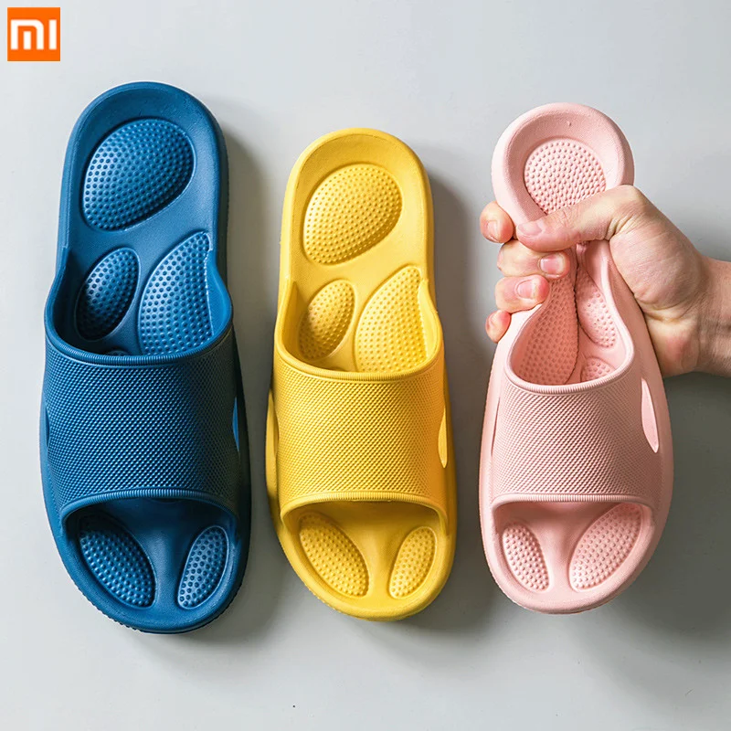

Xiaomi Women's Home Massage Slippers Female Summer Slides Indoor Bathroom Non-slip Flip Flop Sandals Men Soft Sole Soft Shoes