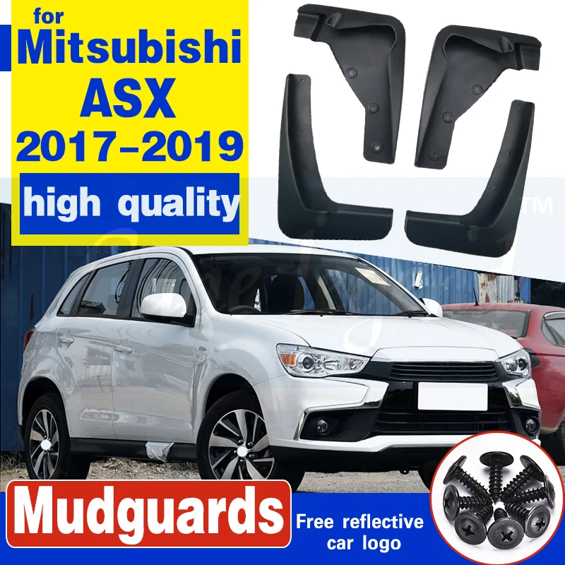 4 шт. передние и задние брызговики крыло брызговиков для Mitsubishi ASX 2017 2018