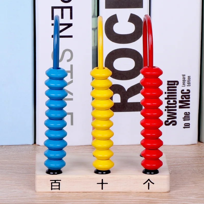 Многофункциональный Abacus обучающая подставка деревянная Монтессори игрушки счетные познавательные доски раннего образования математические игрушки для детей подарок