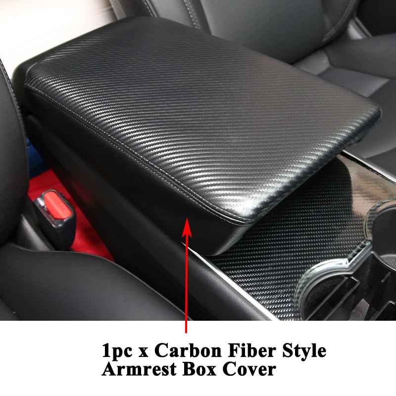 1 шт. Декоративная кожаная накладка на подлокотник Tesla Model 3|Чехлы автомобильные