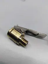 Bomba de aire de latón para coche y camión, válvula de neumático de 8mm, adaptador de conector de abrazadera de Clip