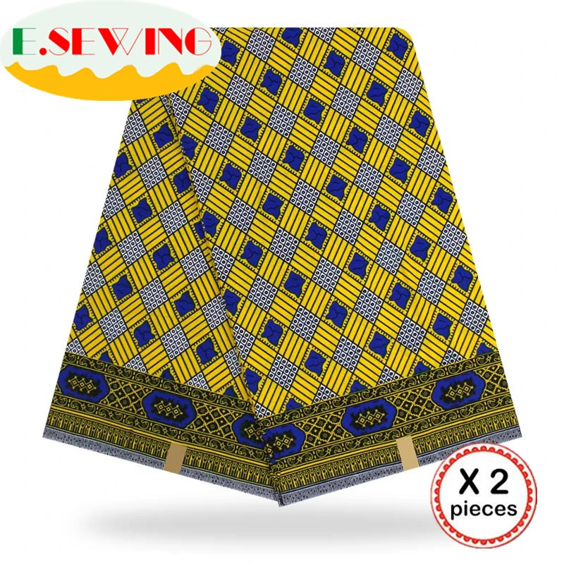 Анкара африканская вощеная ткань принтом 12 ярдов хлопок настоящий голландский воск Гана нигерийский стиль для шитья африканские платья одежда 02