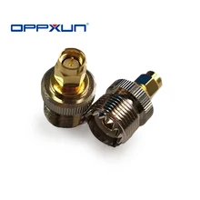 OPPXUN – walkie talkie antenne Radio bidirectionnelle SO239 UHF F K femelle vers SMA M J mâle adaptateur de connecteur Coaxial droit 2 pièces