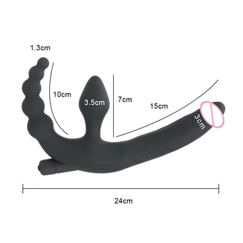 Sex Toys for Men Women Prostate Massager Anal Plug Vibrator Strapon Dildo Vibrator Anal Beads Adult Products Anus Stimulation 6