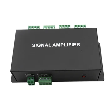 

HC800 8 channels DC12V 24V SPI TTL signal synchronizer LED amplifier 8CH 8 ports output For dream color pixel led strip light