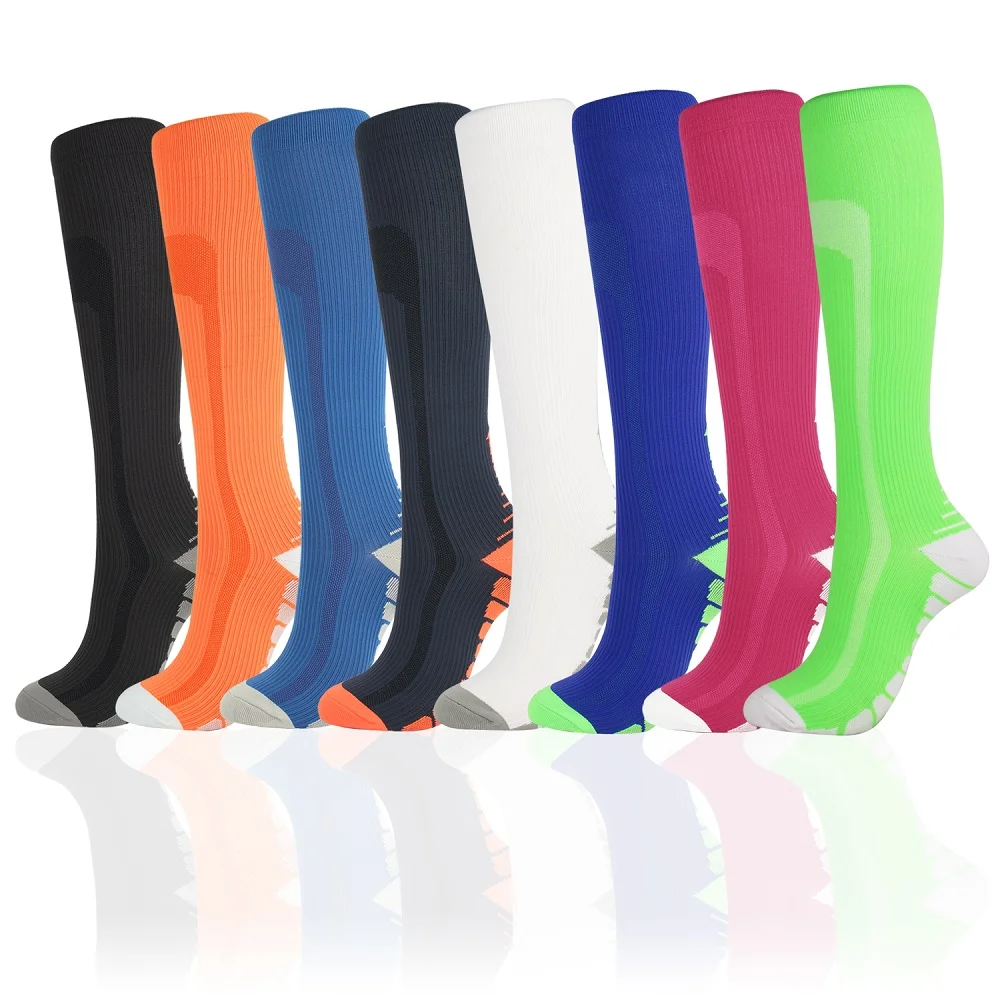 Compression Stockings Socks 3/5/6/7/8 pairs per set Unisex Sports Socks Lot Prevent Varicose Veins Nurse Socks Compression