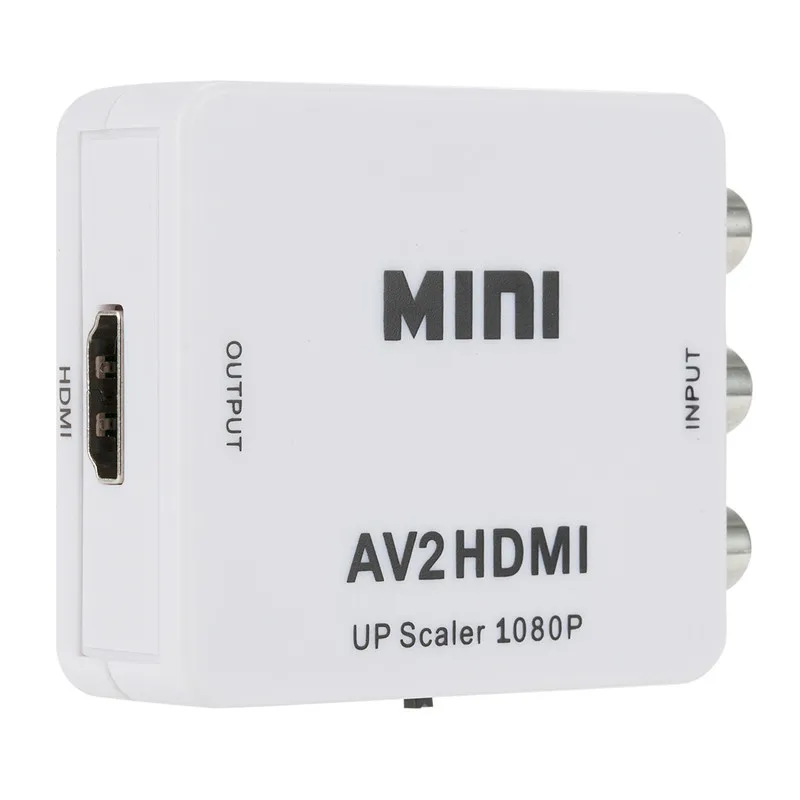 Мини AV в HDMI видео конвертер коробка AV2HDMI RCA AV HDMI CVBS в HDMI адаптер для HD ТВ для PS3 PS4 Xbox проектор PC DVD 1080P