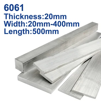 

6061 aluminium block solid cnc machining,thickness 20mm width 20mm to 400mm Length 500mm
