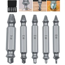 

5Pcs/lot Bolt Stud Remover Tools Damaged Screw Extractor Drill Bit Extractor Drill Set Broken Speed Out Bolt Extractor Hot Sale