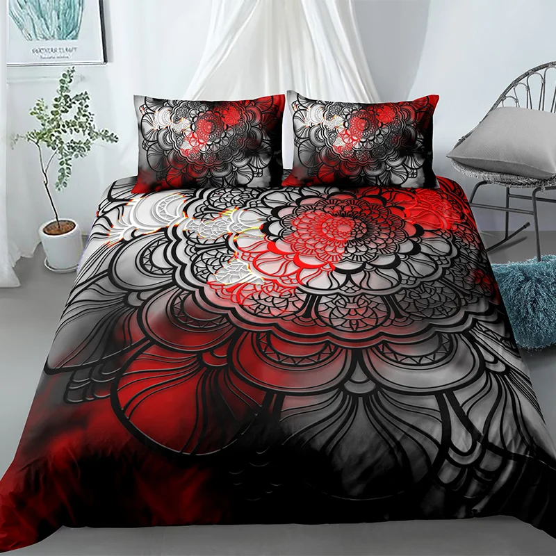 

Hot Sell Mandala Bedding Set Bohemian Duvet Cover With Pillowcase For Adults Bedclothes Bed Sets 2/3pcs