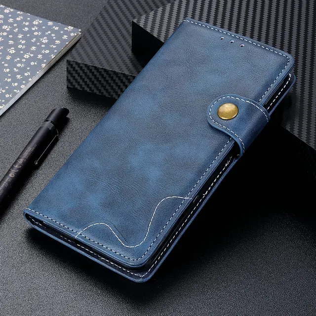 Роскошный кожаный кошелек для samsung Galaxy M20 чехол Coque samsung M30s чехол 360 Защитный флип чехол для samsung M20 чехол M10 M30 - Цвет: Blue (NW)