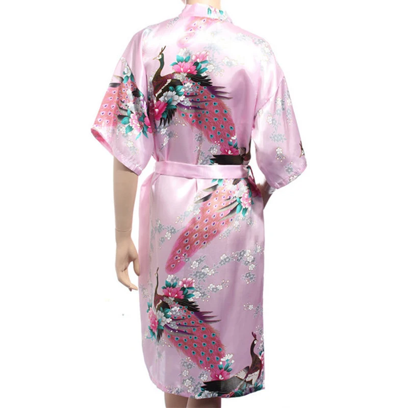 Wedding Bride Bridesmaid Dressing Kimono Robe Dark Green Female Rayon Bath Gown New Lady Nightgown Size S-XXXL