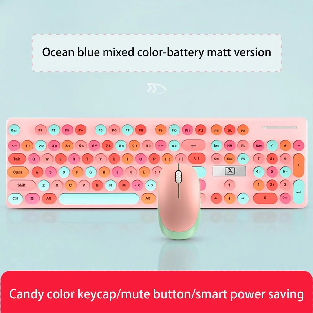 Mouse e teclado conjunto sem luz mouse