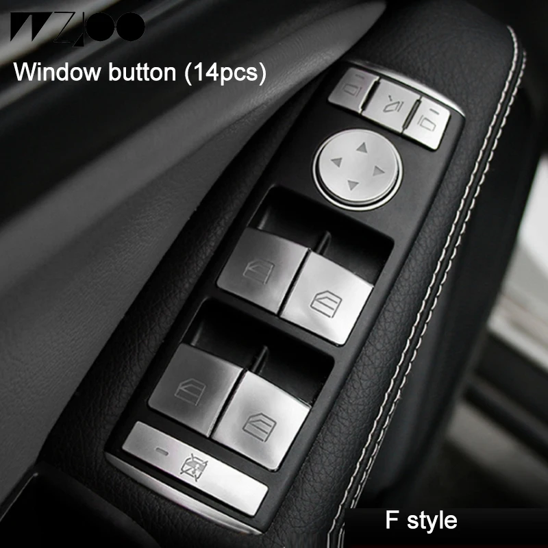 Window Switch Cover For Benz A B C E G GLE Carbon fiber style Button W176 W204