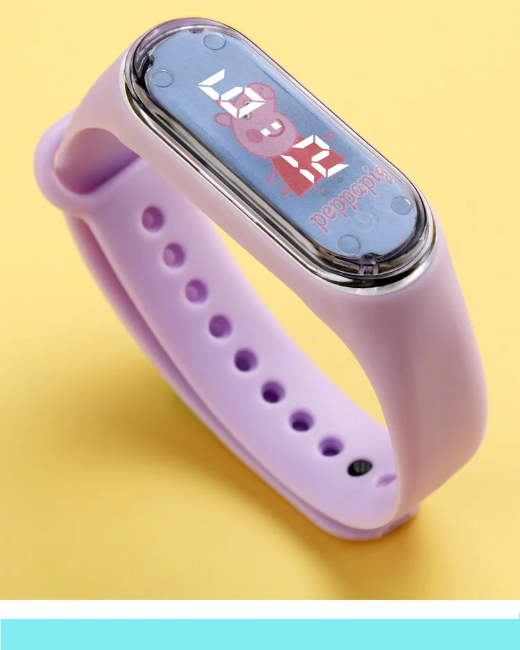 Children's Cartoon Watch LED Display Screen Waterproof Touch Electronic Watch Boy Girl Cartoon Bracelet Watch for Gift Reloj