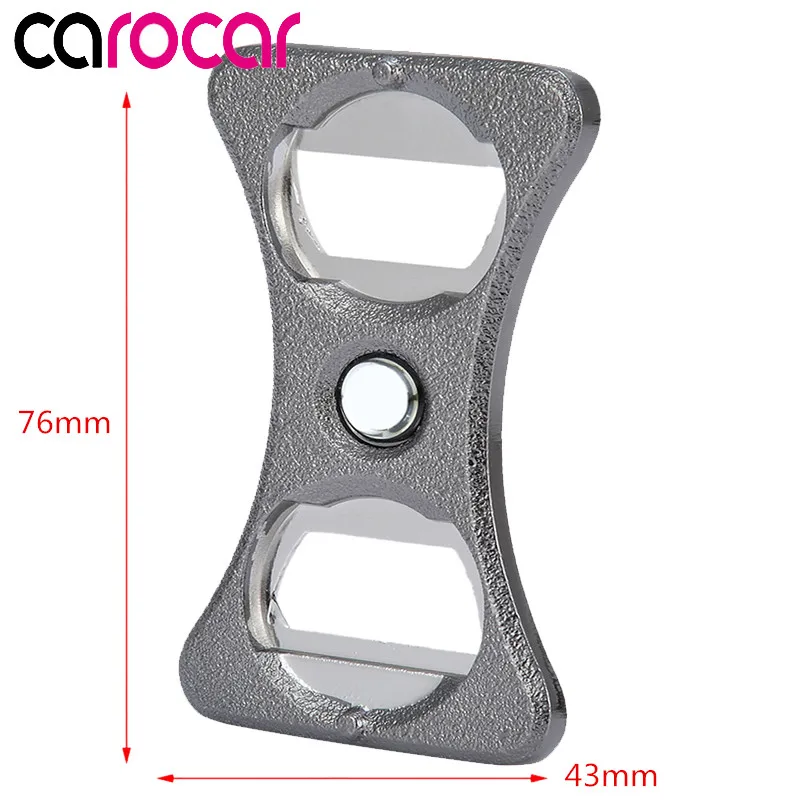 Carocar открывалка для пивных бутылок из нержавеющей стали с держателем стакана для напитков делитель для Volkswagen части GOLF MK5/6 GT - Название цвета: Серебристый