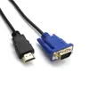 Cable adaptador HDMI compatible con VGA D-SUB, Cable adaptador de vídeo macho de 1M, compatible con HDTV, PC, Monitor de ordenador ► Foto 2/6