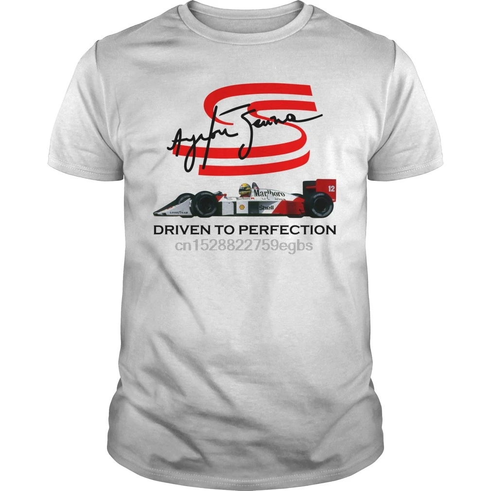 Мужская футболка Ayrton Senna-Driven To Perfection cool wo футболки | одежда