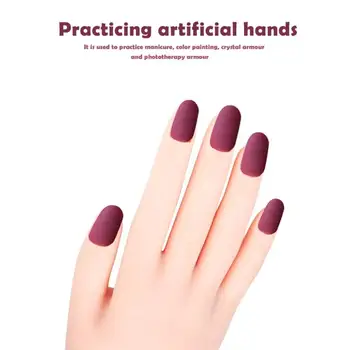 

Mannequin Fake Hands Nail Practice Hand Model Excellent PVC Plastics Prolonged Durable Manicure Polish Display Prosthetic
