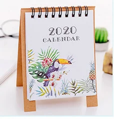 Животные кошка Фламинго мини настольный бумажный календарь двойной ежедневный планировщик настольный планировщик годовой Органайзер - Цвет: A