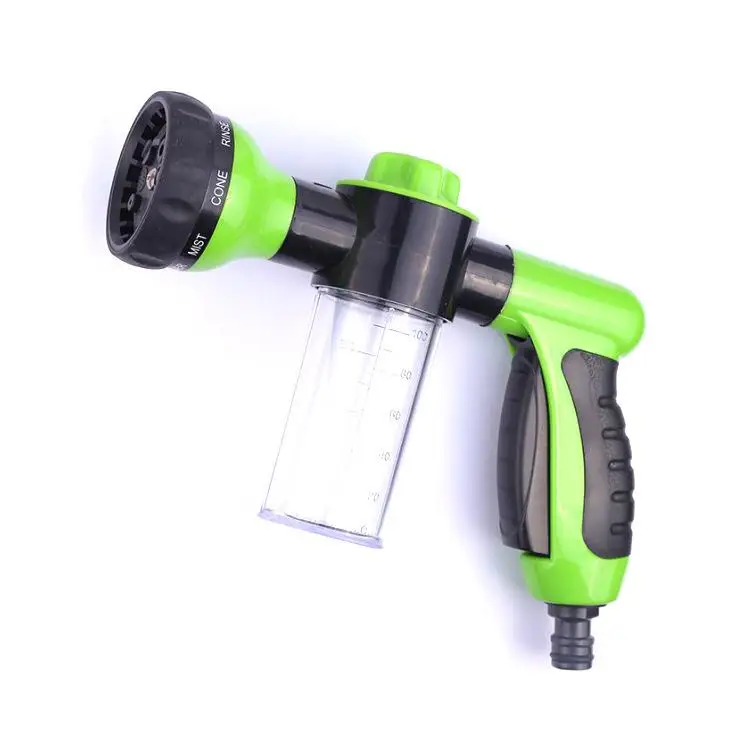 Garden Hose Attachment Spray Nozzle With Reservoir For Soap Fertilise
