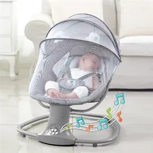 Chaise à bascule électrique 3 en 1 pour bébé de 0 à 3 ans, berceau de couchage confortable pour nouveau-né et enfant