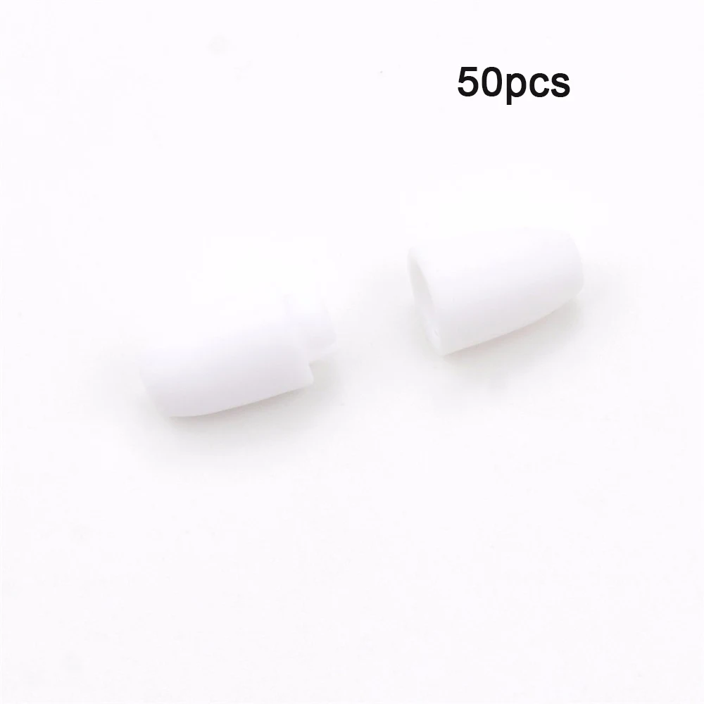 white LOFCA, 50 шт., детские пластиковые Отрывные застежки для прорезывания зубов, прорезывающиеся бусины, цепочка для прорезывания зубов, ожерелье, магнитная застежка - Цвет: white
