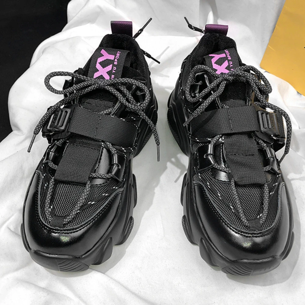 2019 женские кроссовки зеленого цвета модная женская обувь на толстой подошве для